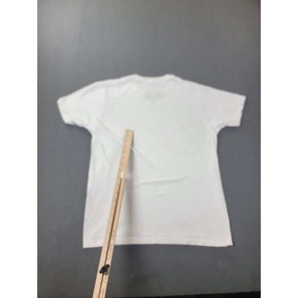 Archaic Shirt Mens Medium White Skull Wings Graphic Made USA Short Sleeve Tee - Picture 5 of 10